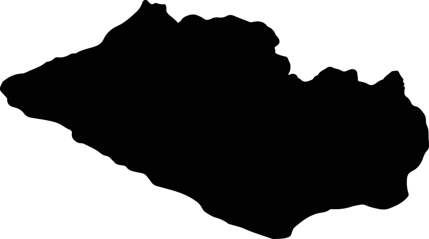 Qvareli Georgia silhouette map vector