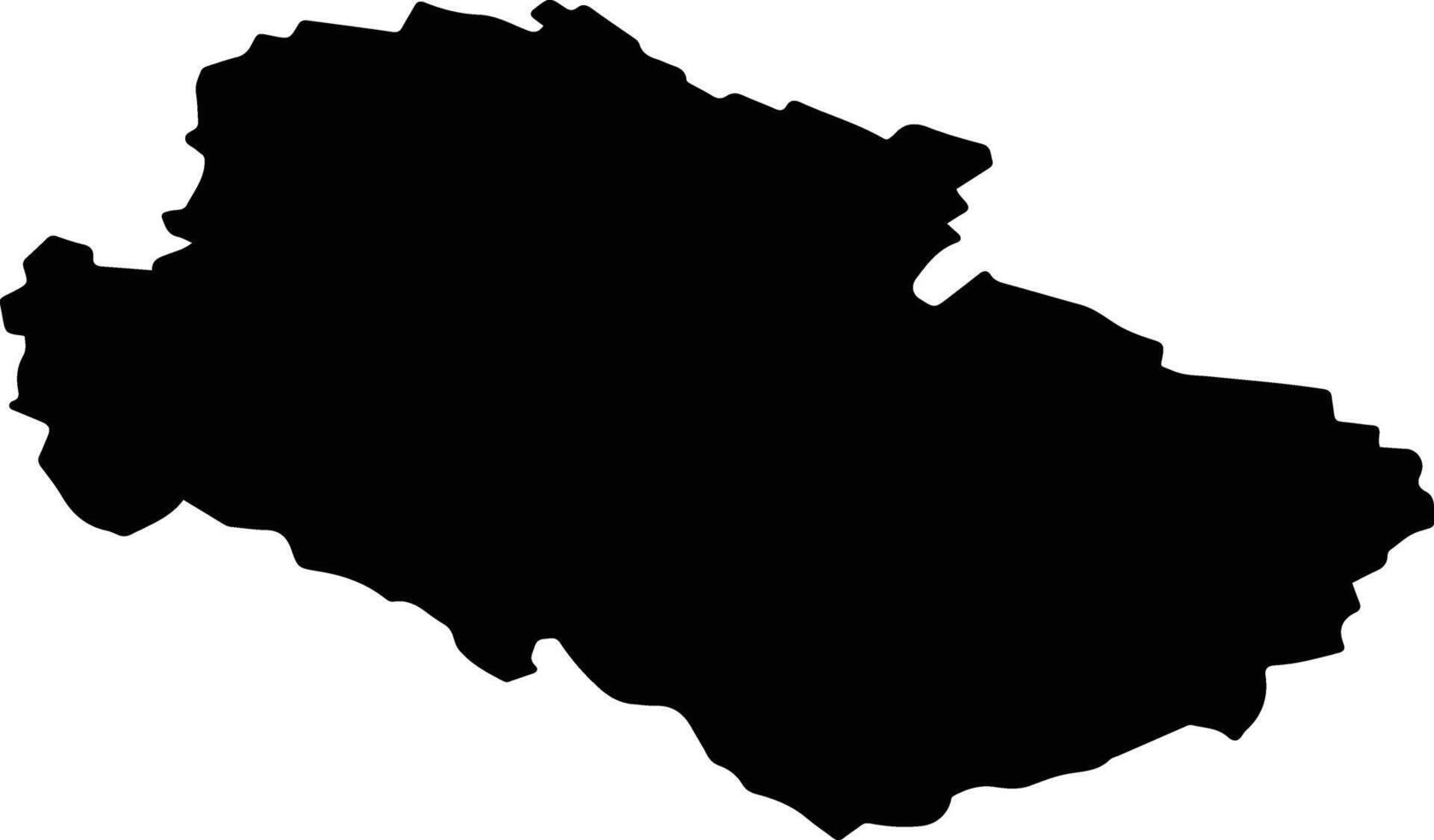 RABAGANI Romania silhouette map vector