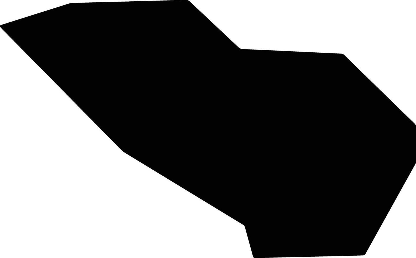 Rabat Gozo Malta silhouette map vector