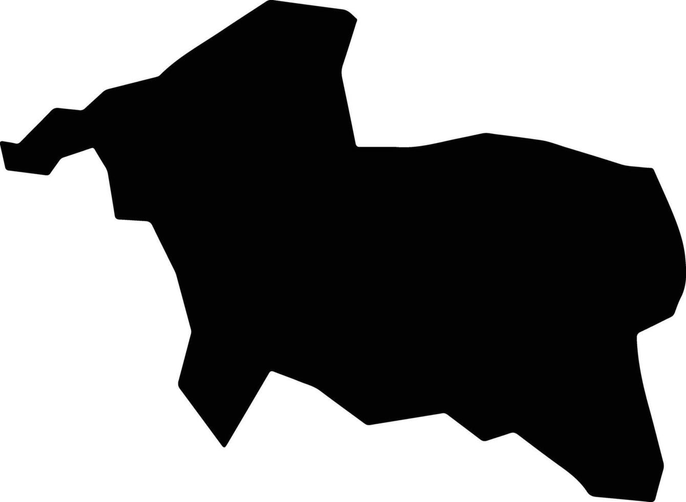 Rabah Nigeria silhouette map vector