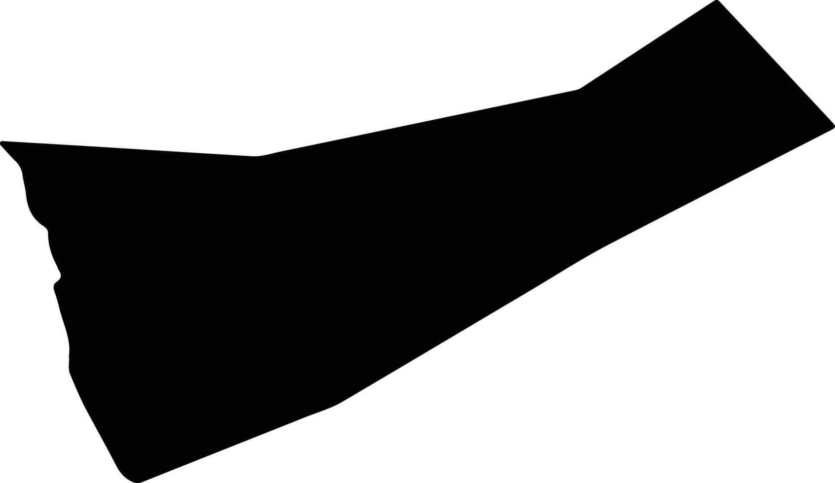 Rabot Saint Lucia silhouette map vector