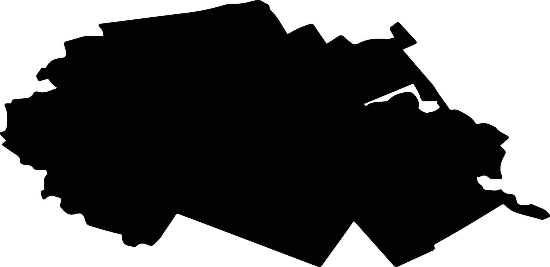 RACA Romania silhouette map vector