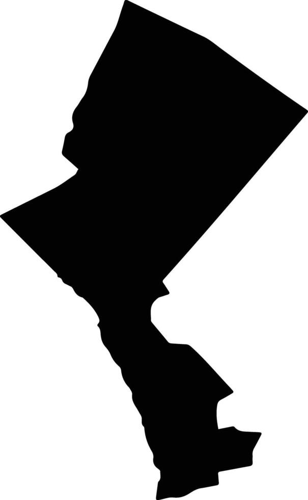 Rach Gia Vietnam silhouette map vector