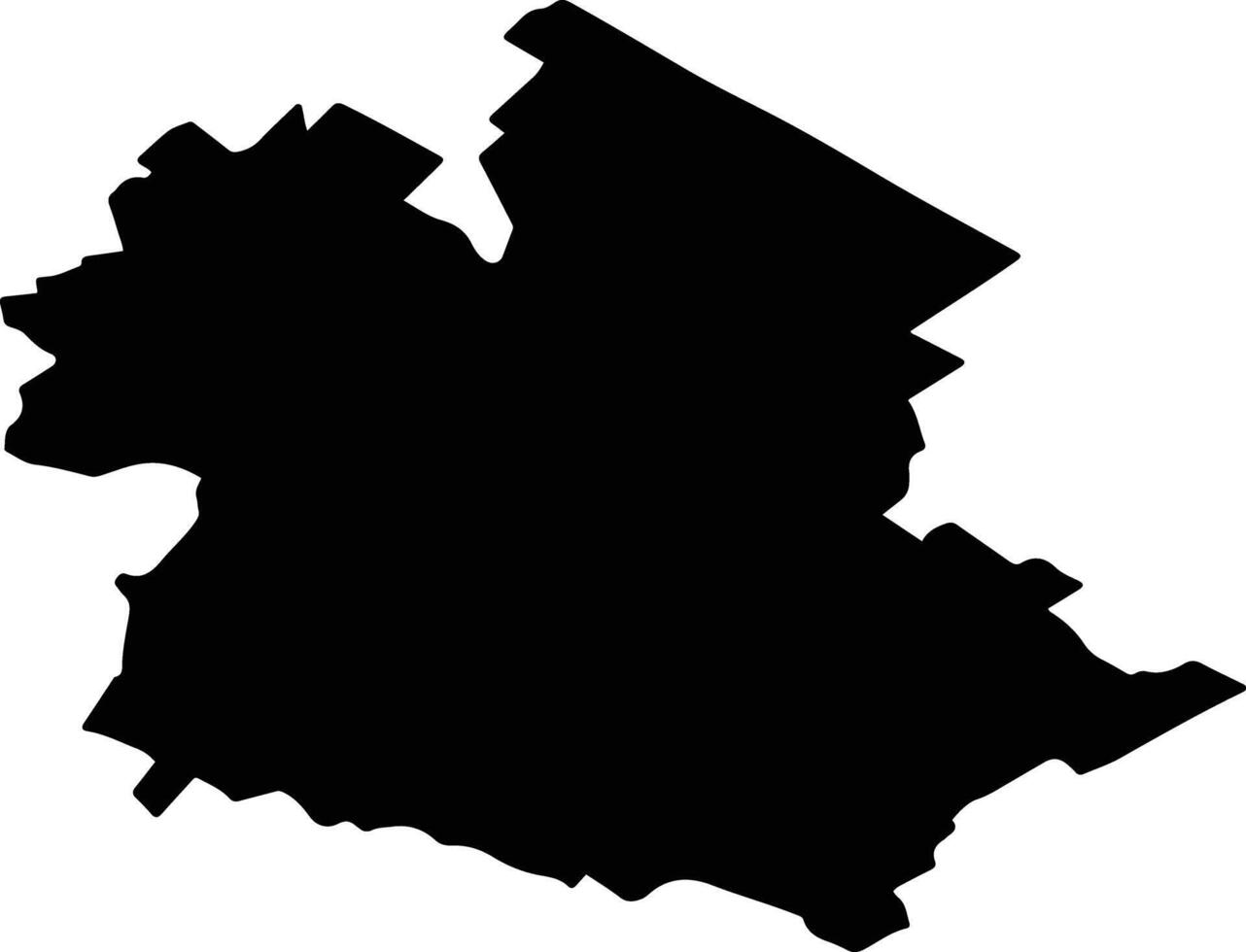 RACHITI Romania silhouette map vector