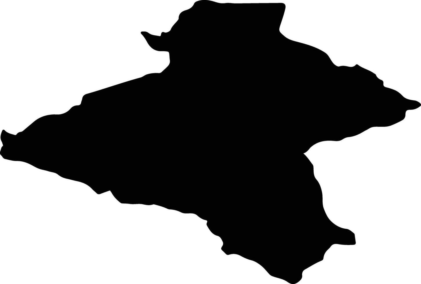 RACOS Romania silhouette map vector