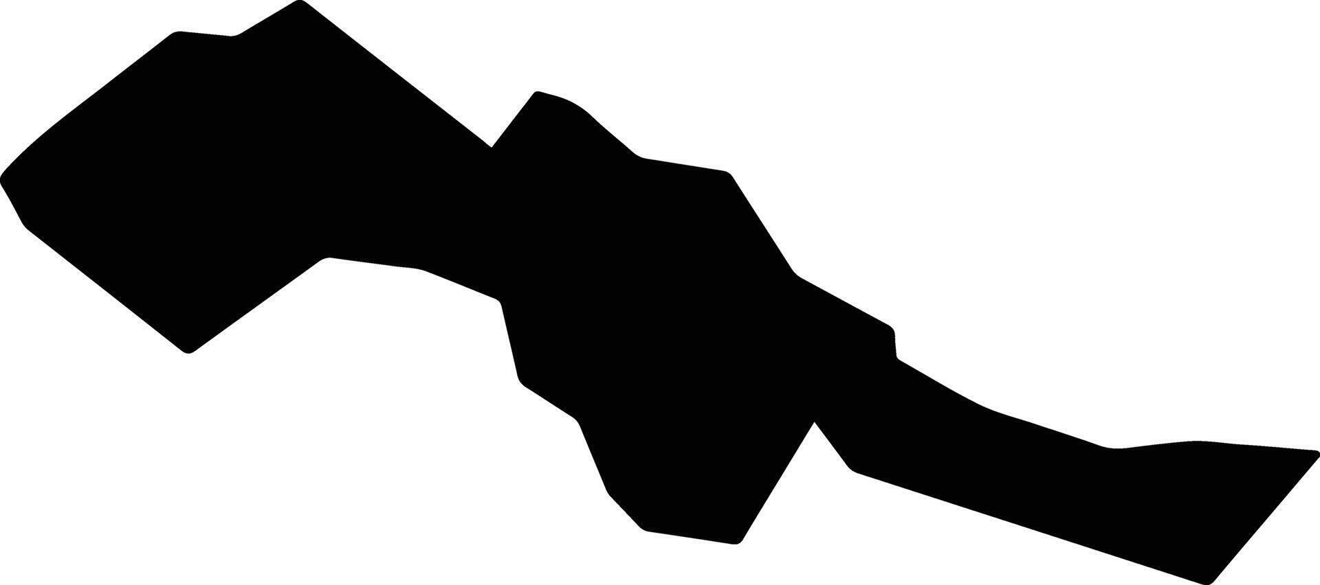 RACSA Romania silhouette map vector