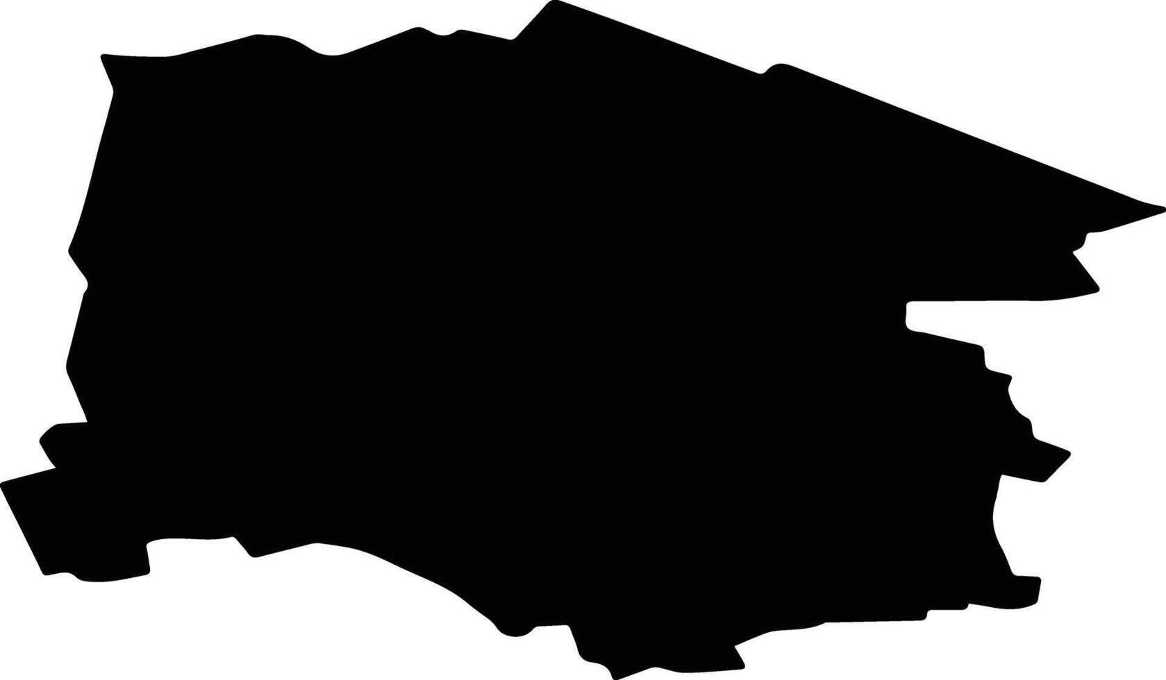 RADAUTI Romania silhouette map vector