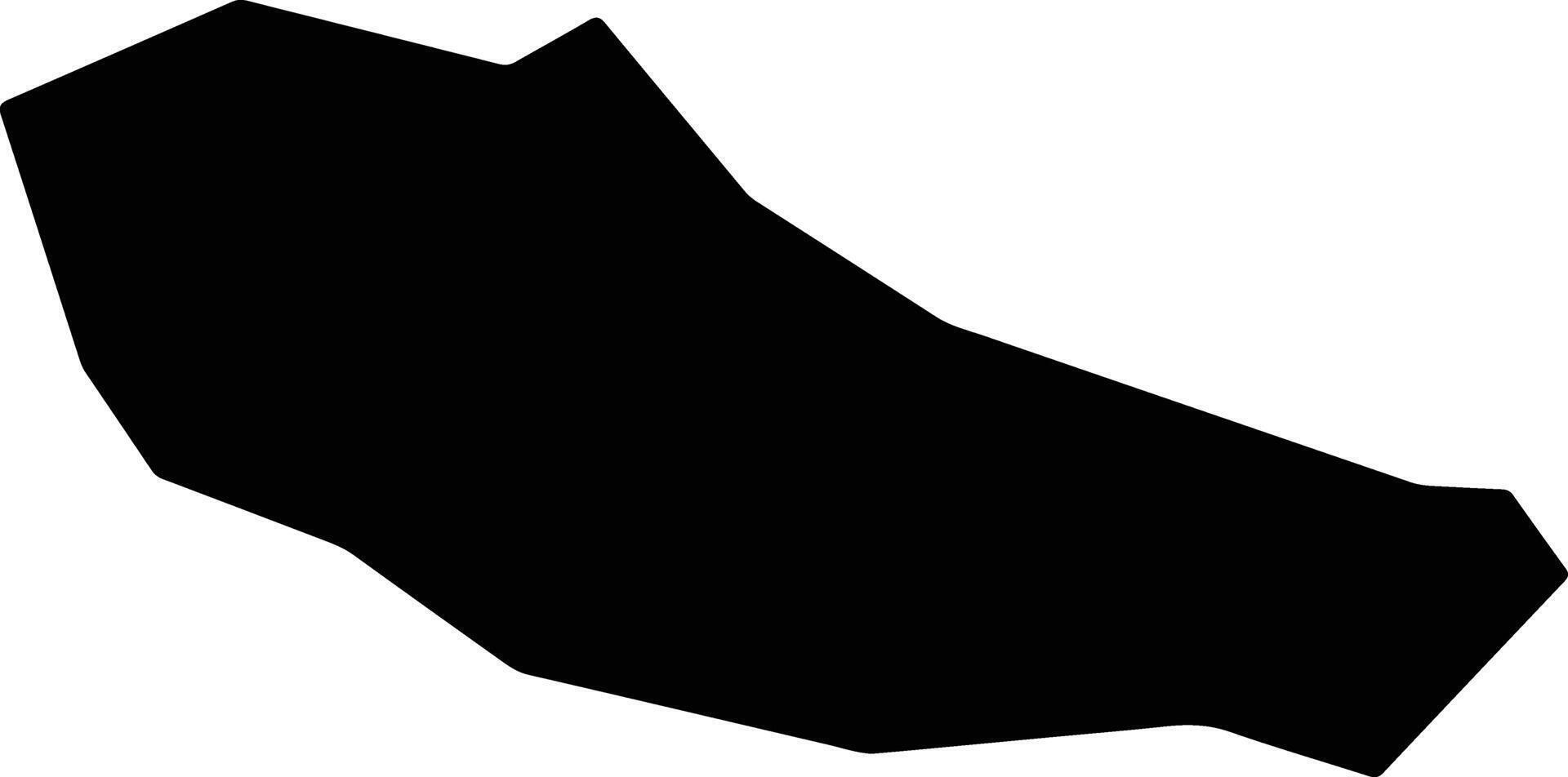 Radnevo Bulgaria silhouette map vector