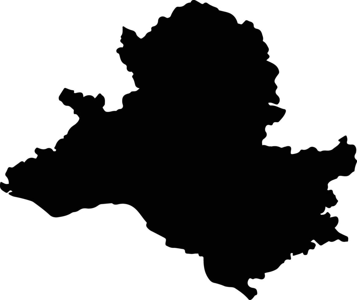 Rae Bareli India silhouette map vector