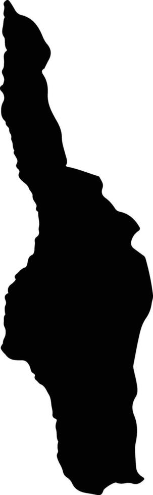 Rafael Urdaneta Venezuela silhouette map vector