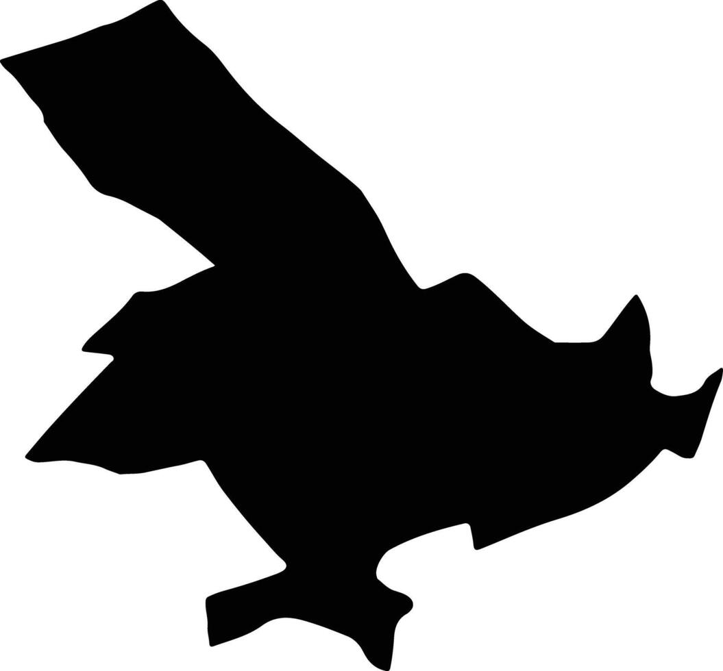 Rafsanjan Iran silhouette map vector