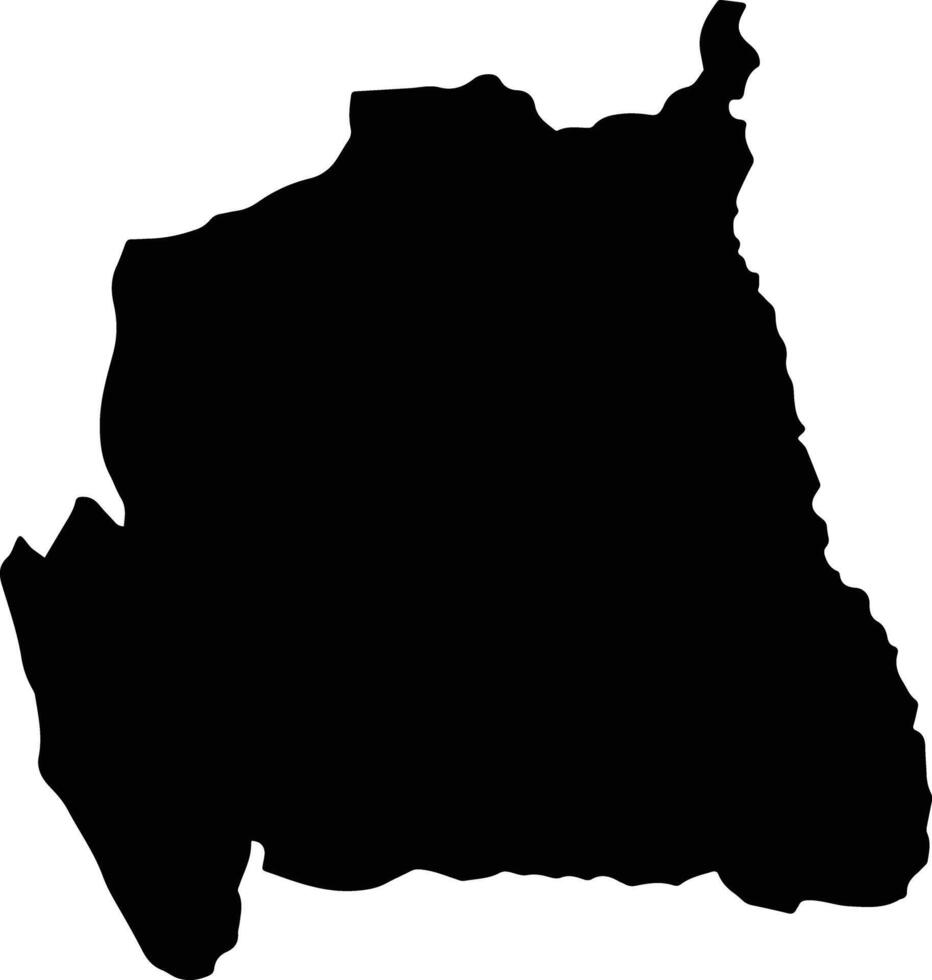 Ragonvalia Colombia silhouette map vector