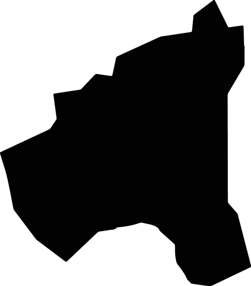 Rahim Yar Khan Pakistan silhouette map vector