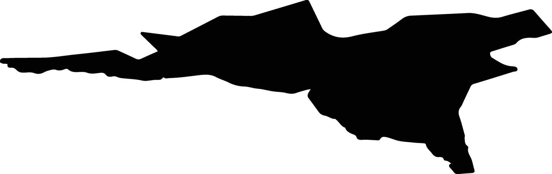 Raiymbekskiy Kazakhstan silhouette map vector