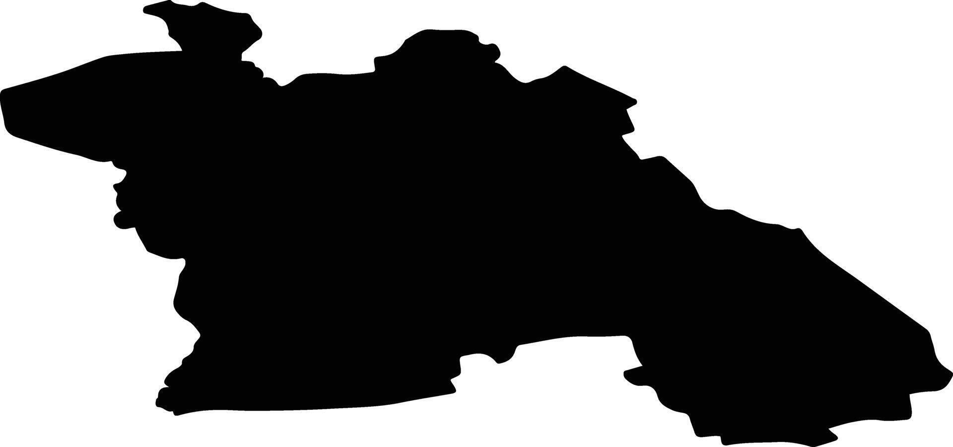 Rakke vald Estonia silhouette map vector