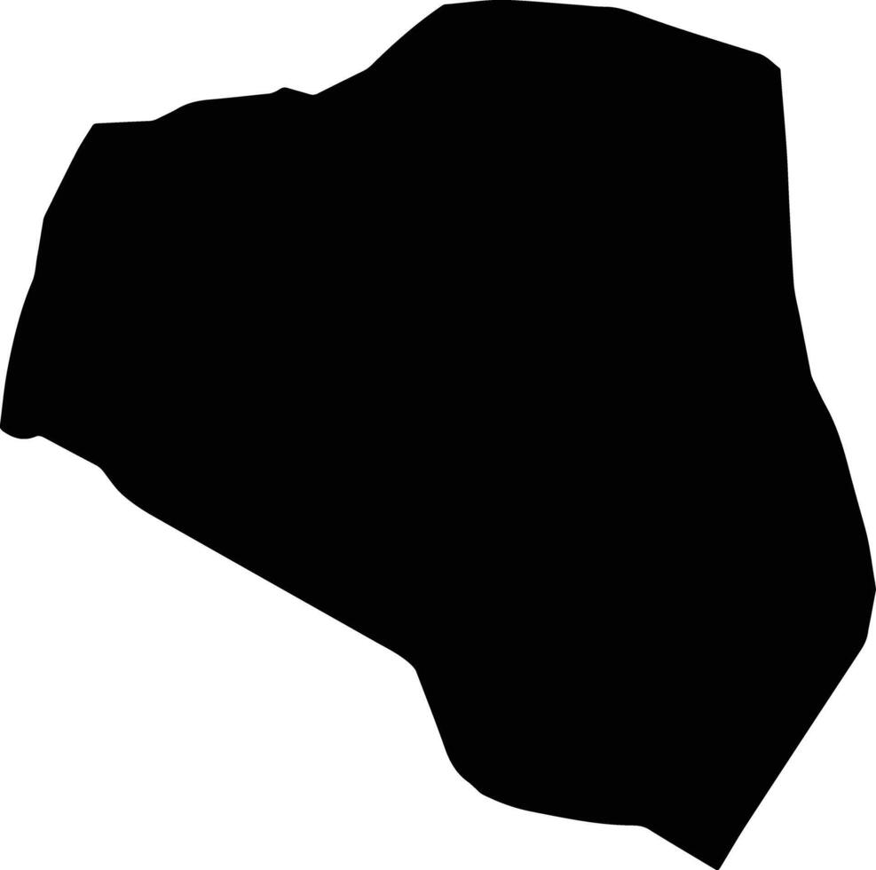 Rajuzah Yemen silhouette map vector