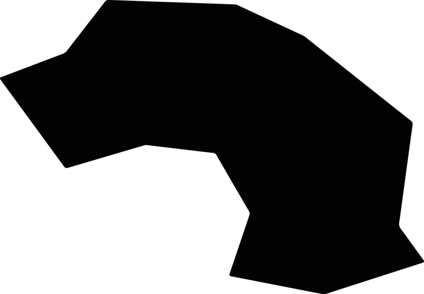 Rakovski Bulgaria silhouette map vector