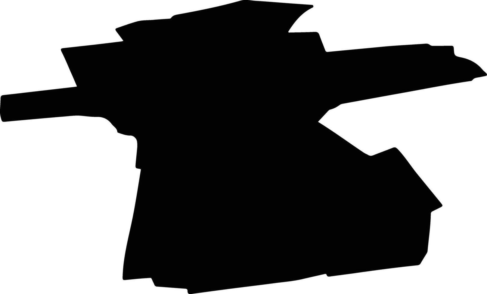 Rakvere linn Estonia silhouette map vector