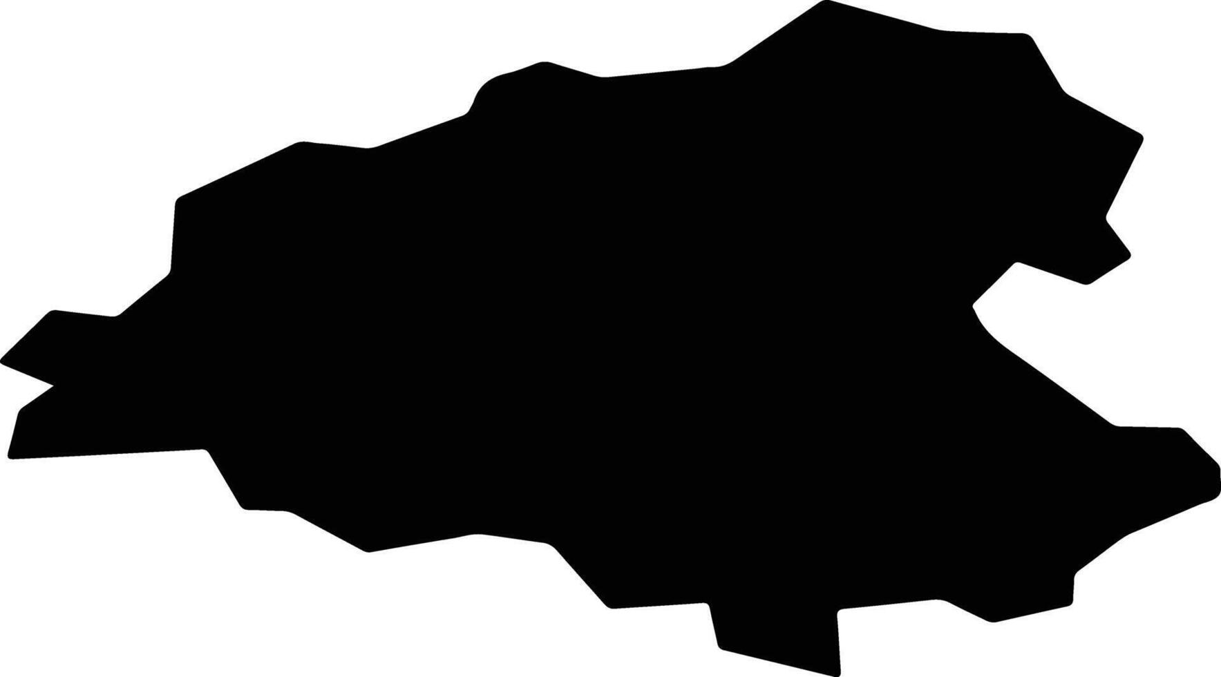 Rakovnik Czech Republic silhouette map vector