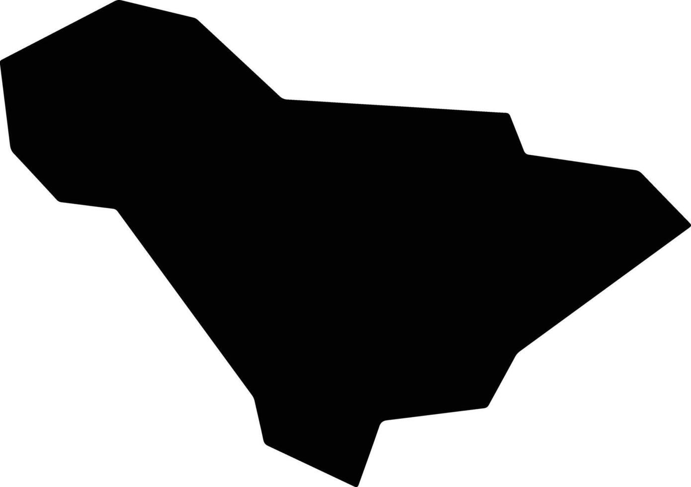 Raleigh United States silhouette map vector