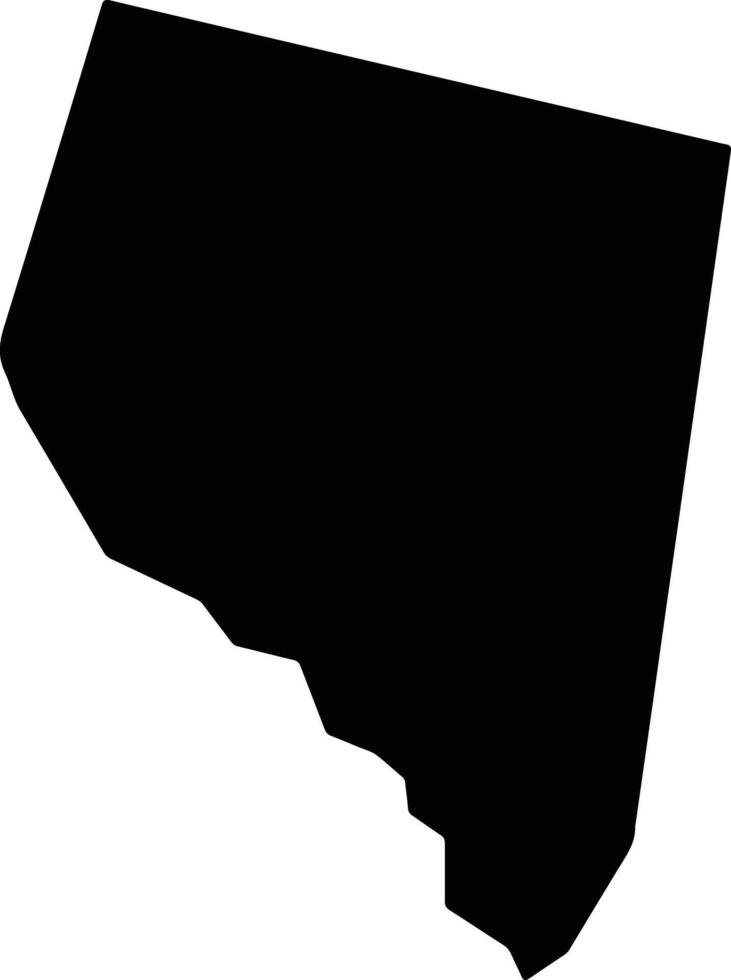 Rameau Saint Lucia silhouette map vector