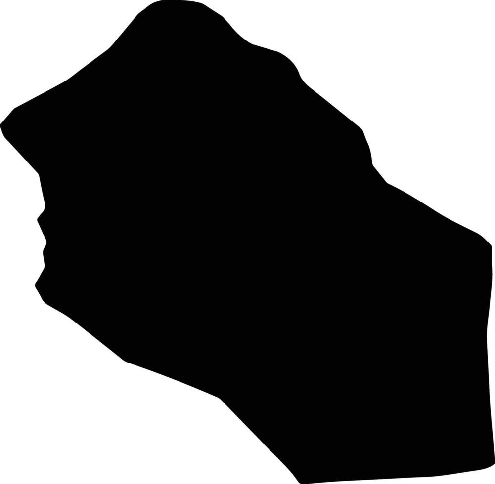 Ramian Iran silhouette map vector