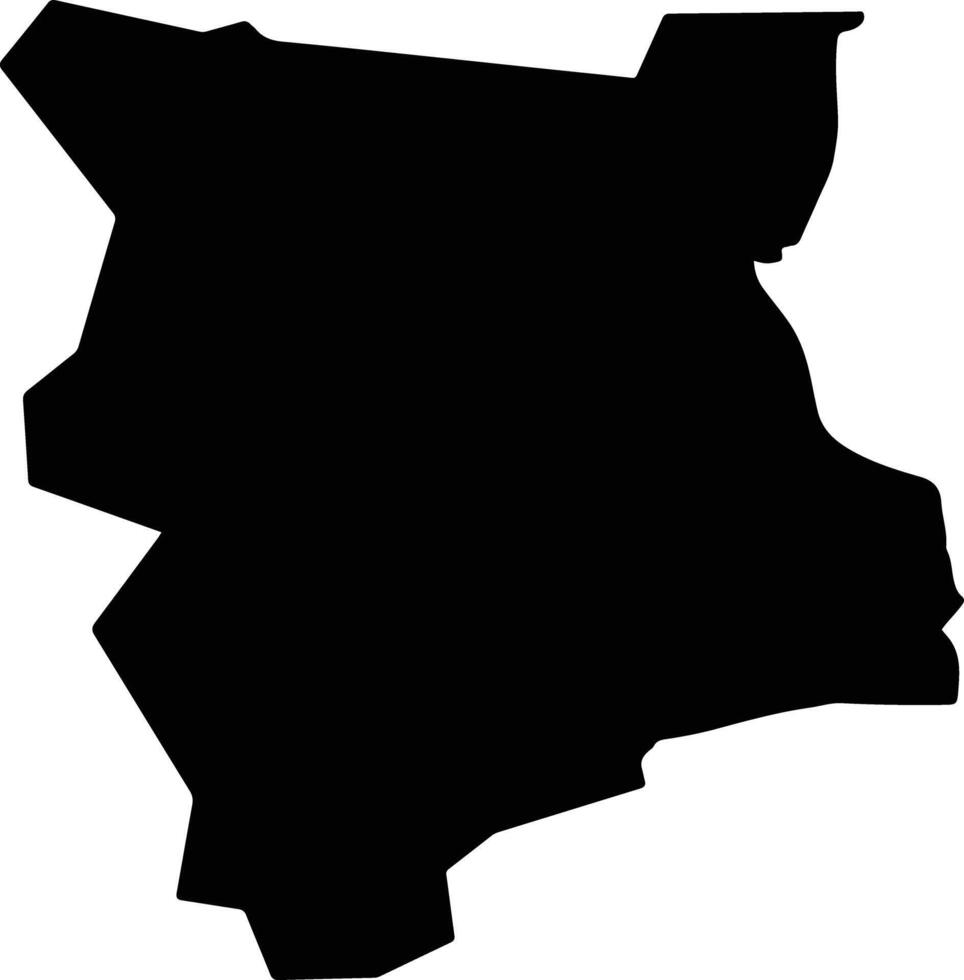Ramla Israel silhouette map vector