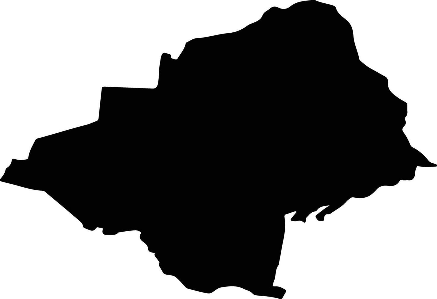 RAMNA Romania silhouette map vector