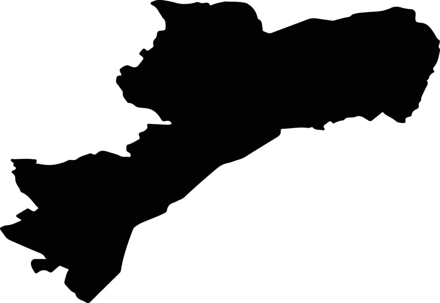 RAMNICU VALCEA Romania silhouette map vector