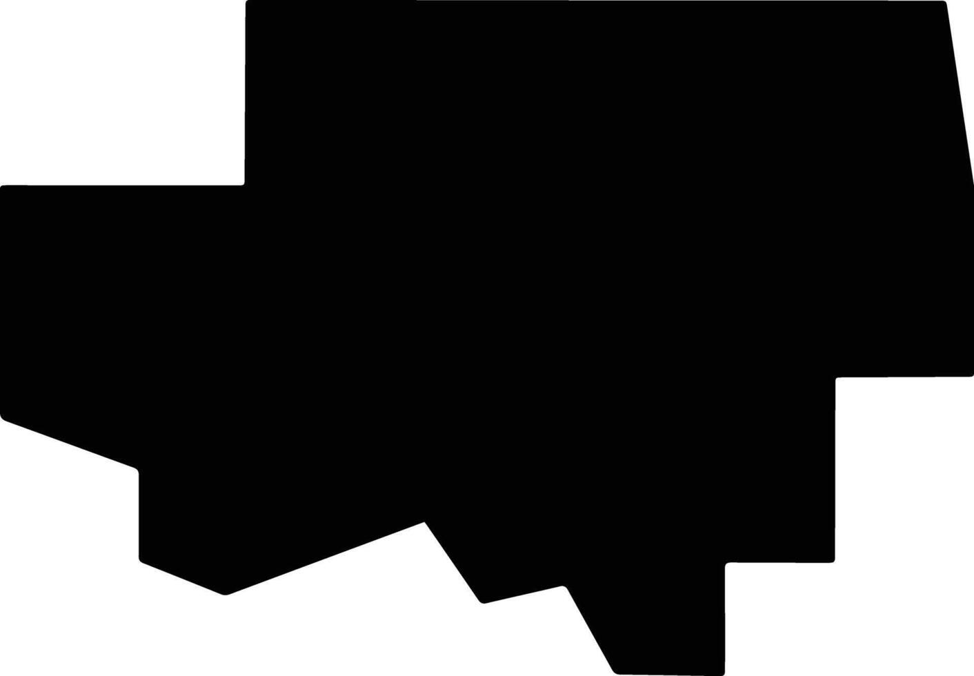 Ramsey United States silhouette map vector