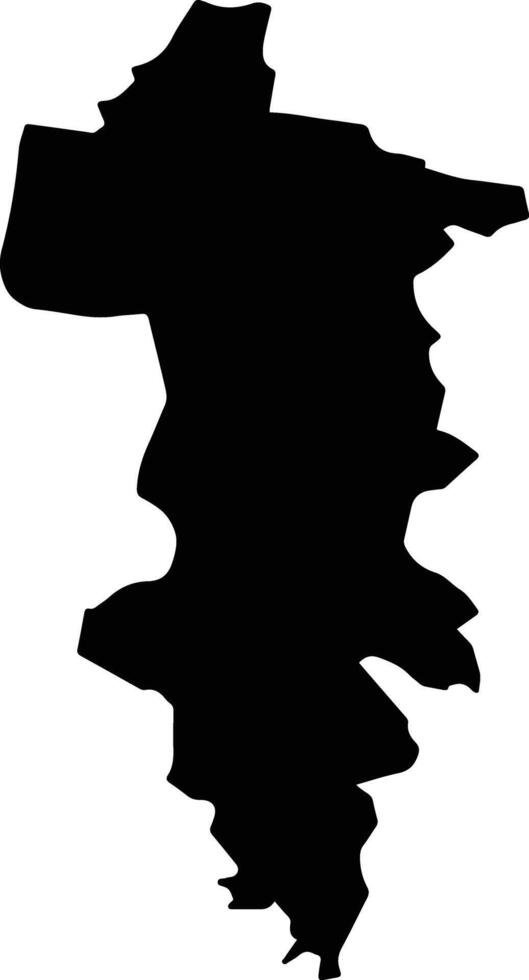 Randwick Australia silhouette map vector