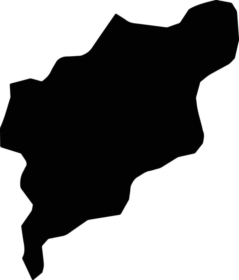 Rangrim North Korea silhouette map vector