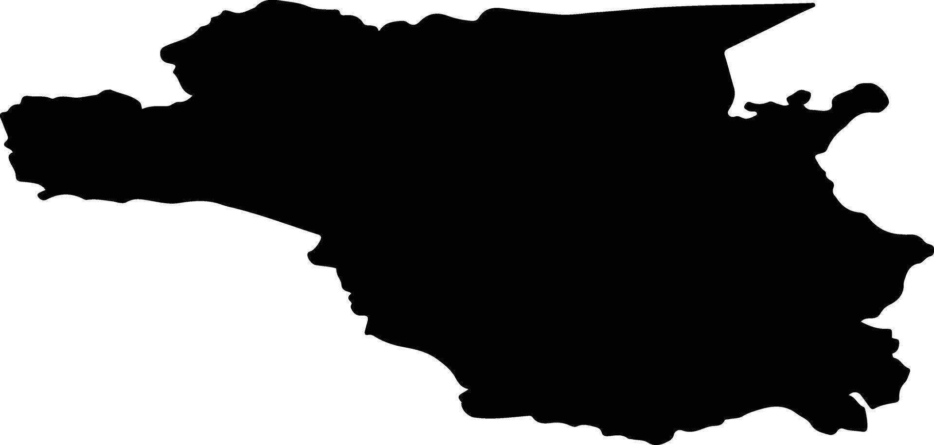 Rankas pag Latvia silhouette map vector