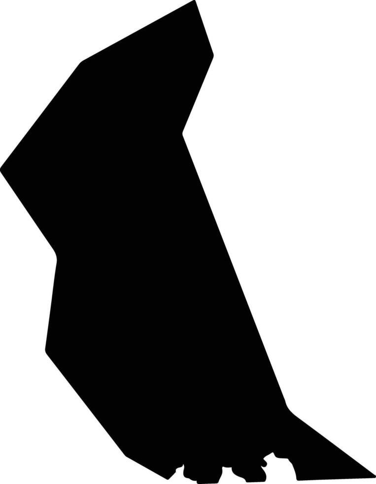 Raopingxian China silhouette map vector
