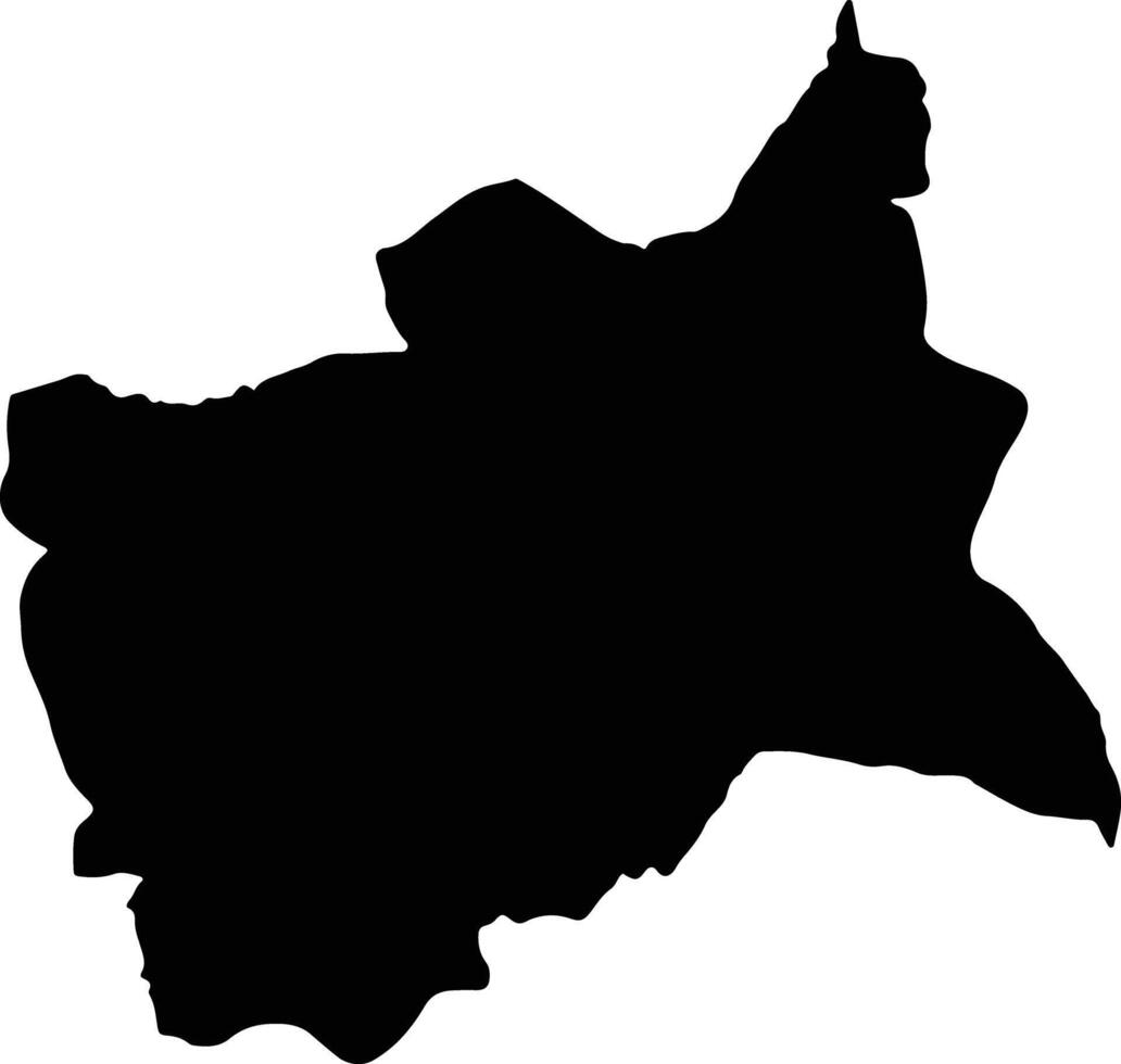 Ranyah Saudi Arabia silhouette map vector