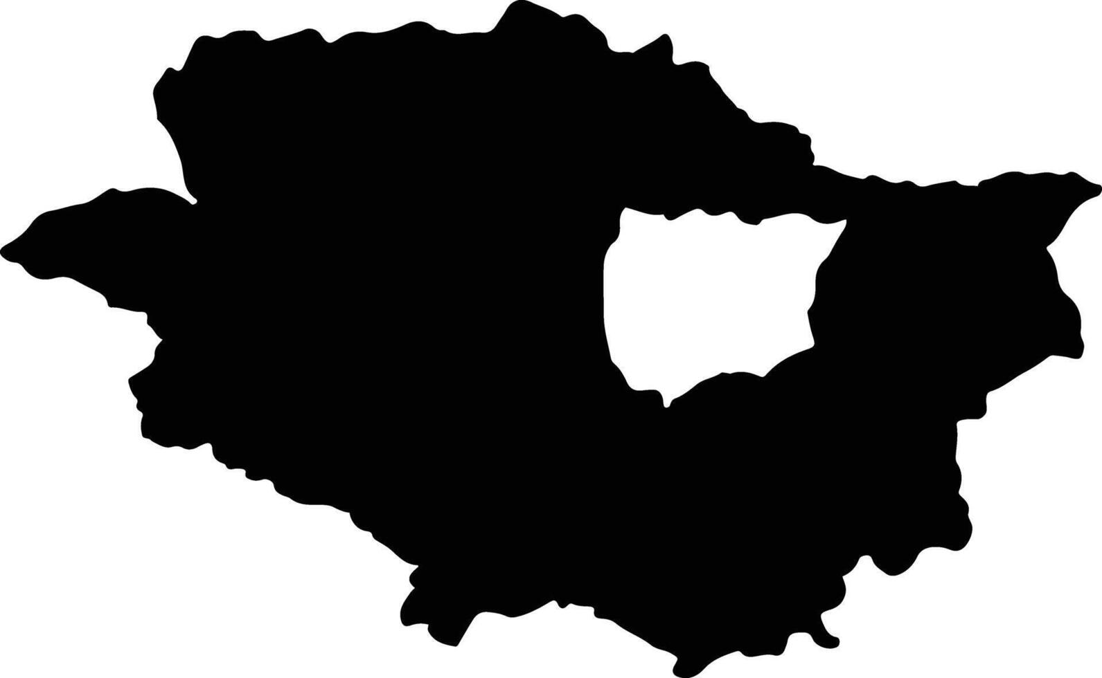 Rapale Mozambique silhouette map vector