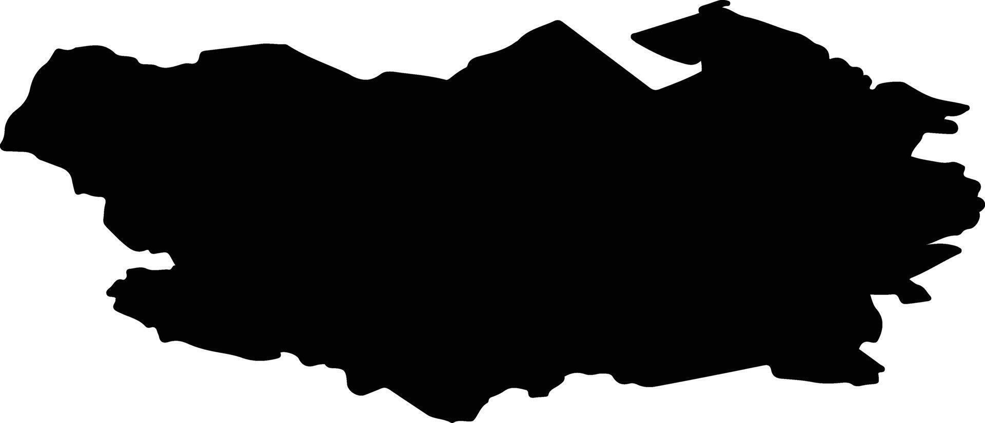 Rapla vald Estonia silhouette map vector