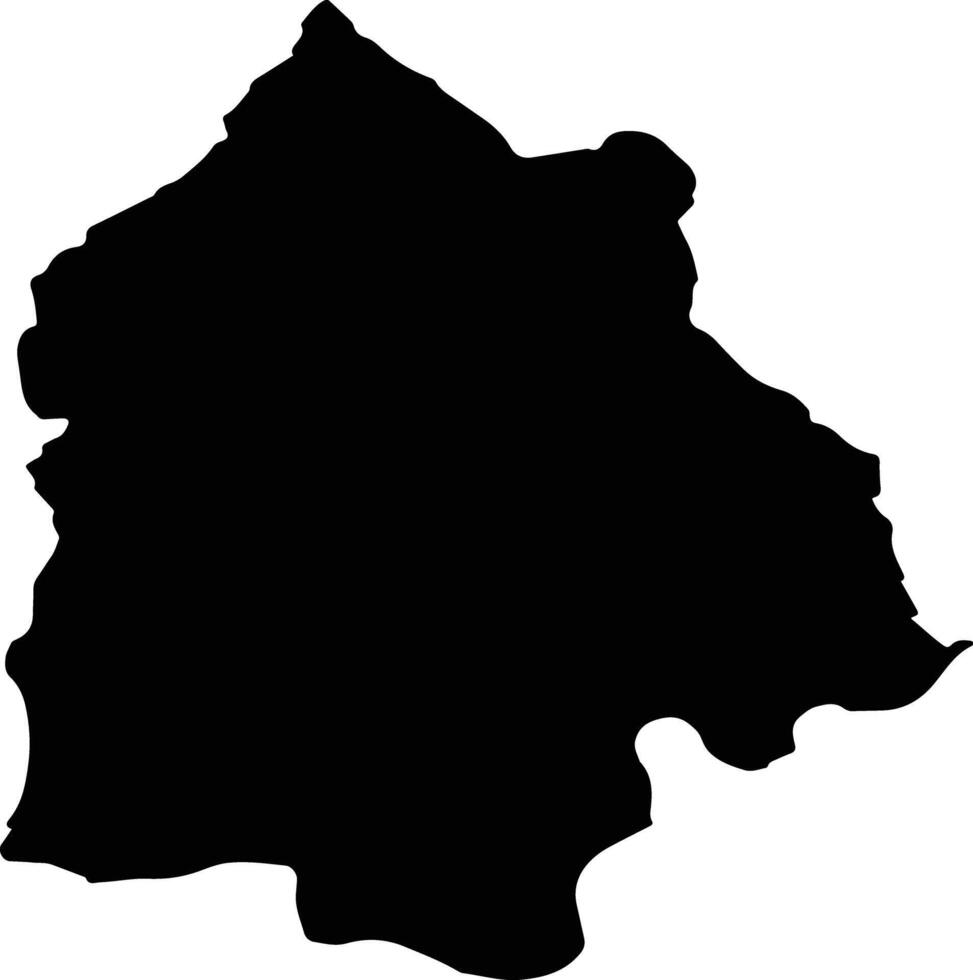 RAPOLTU MARE Romania silhouette map vector