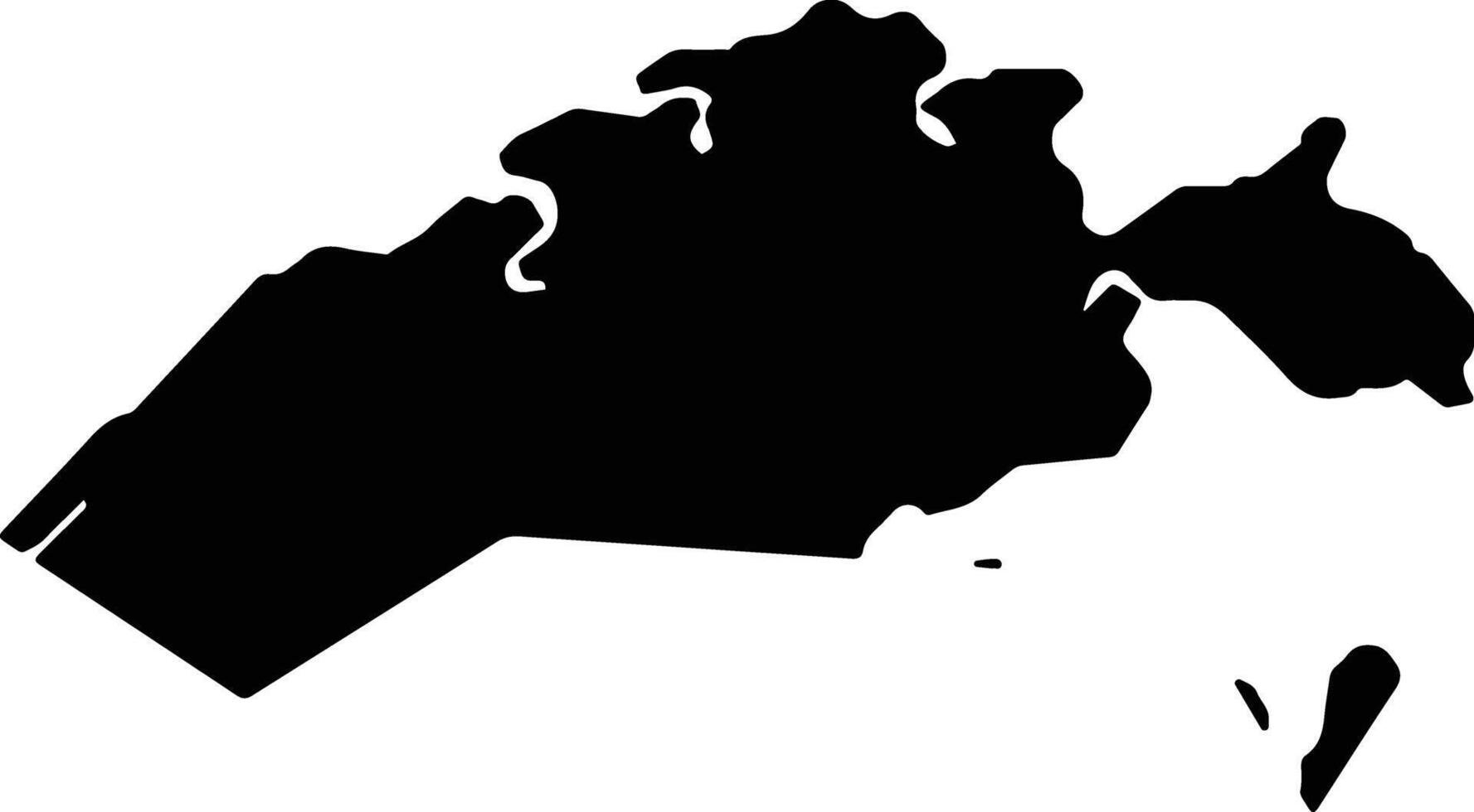 Raposa Brazil silhouette map vector