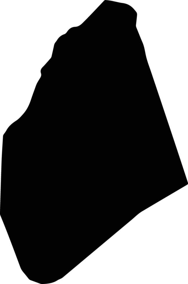 Rarieda Kenya silhouette map vector