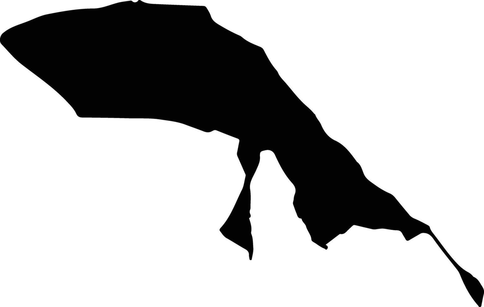 Ras Tannurah Governorate Saudi Arabia silhouette map vector