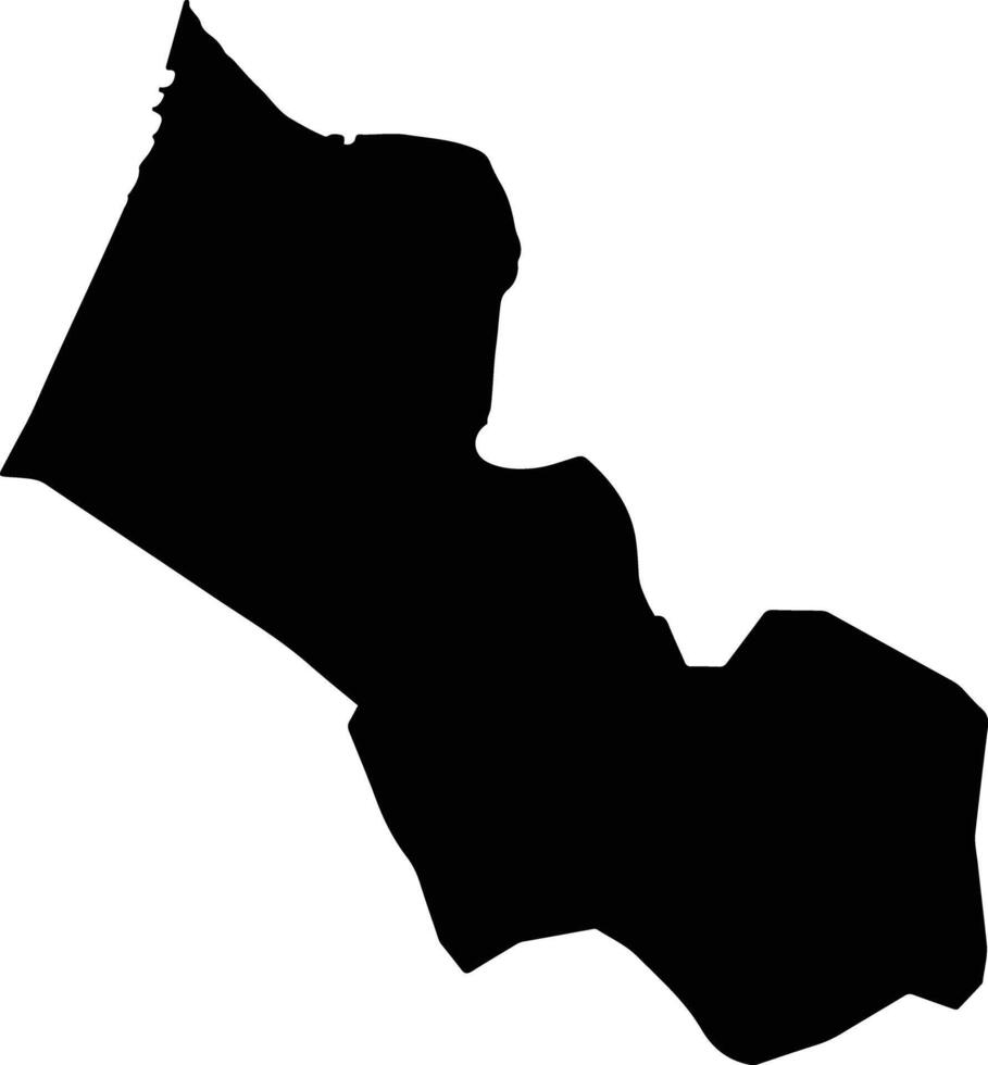 Rashid Egypt silhouette map vector