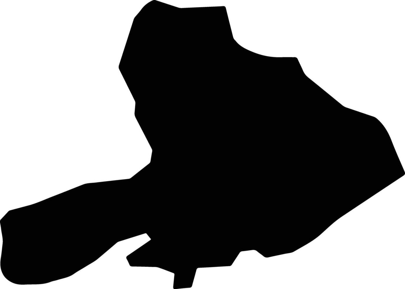 Rassd Yemen silhouette map vector