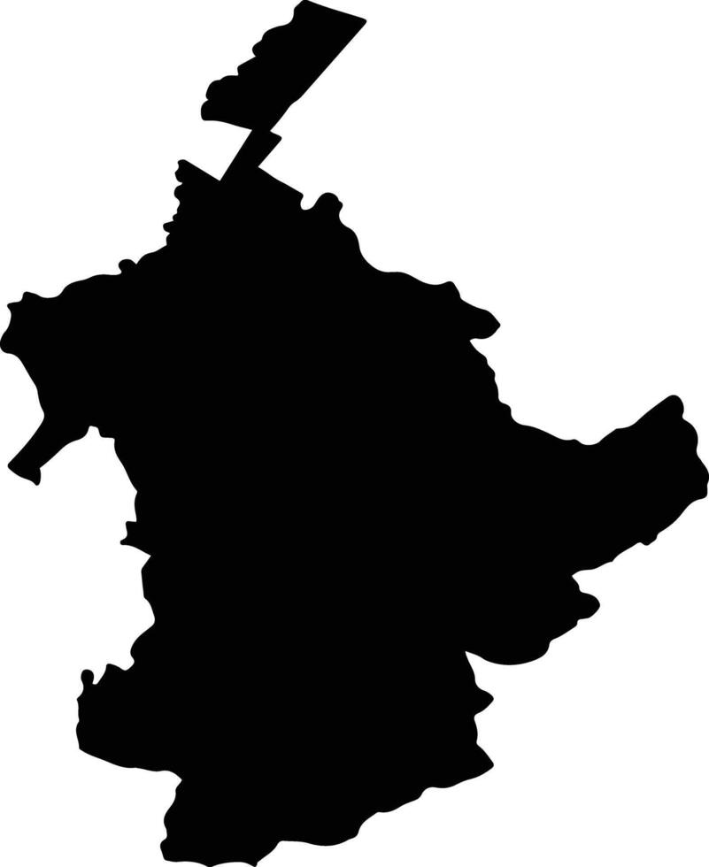 RASNOV Romania silhouette map vector