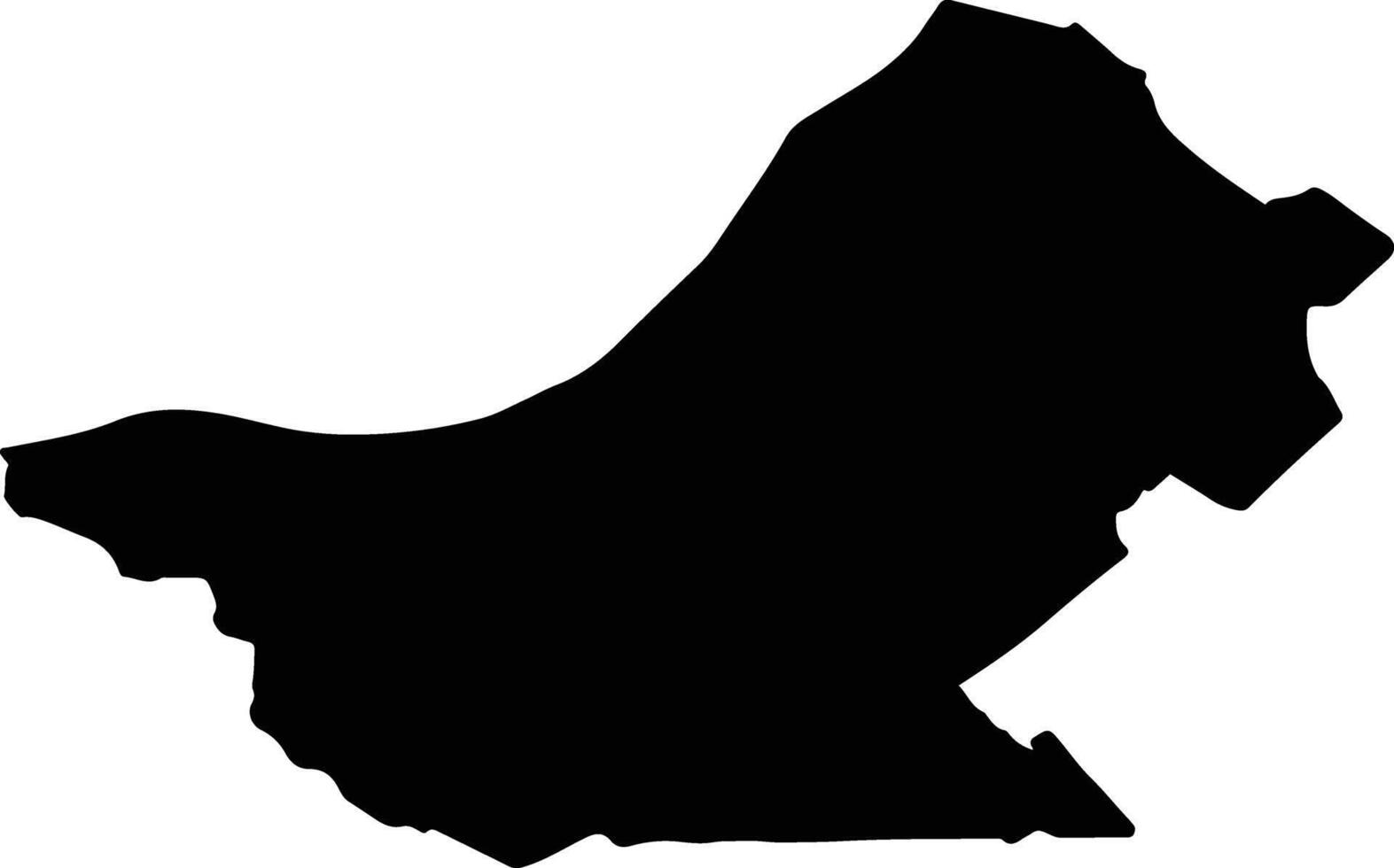 RASOVA Romania silhouette map vector