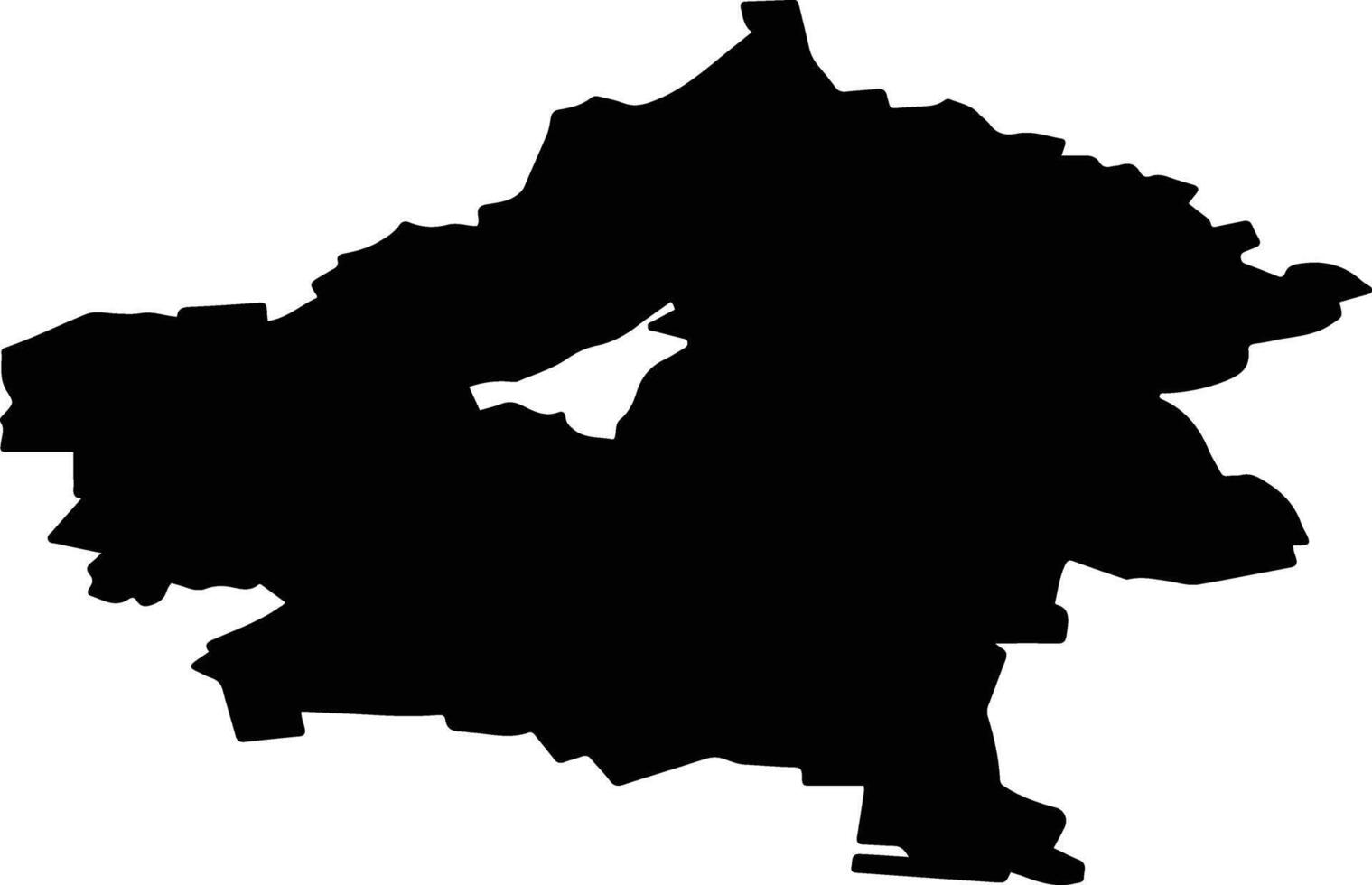Rasskazovsky District Russia silhouette map vector