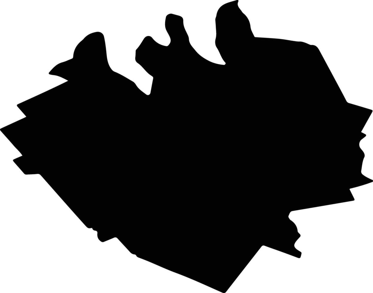 RASUCENI Romania silhouette map vector