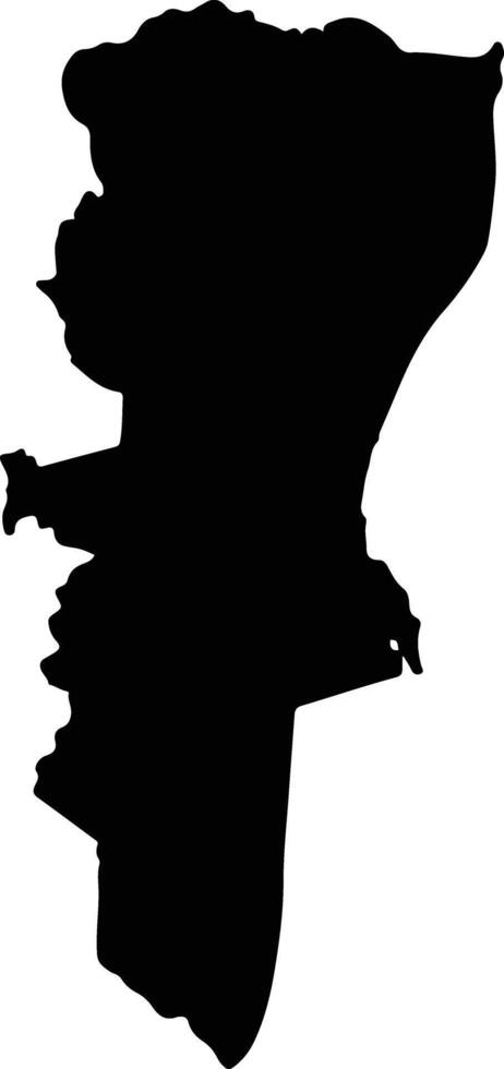 Ratchasan Thailand silhouette map vector