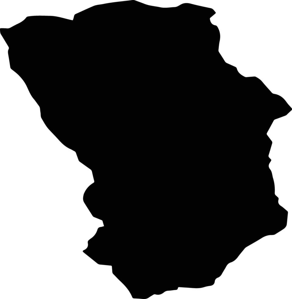 RAU ALB Romania silhouette map vector