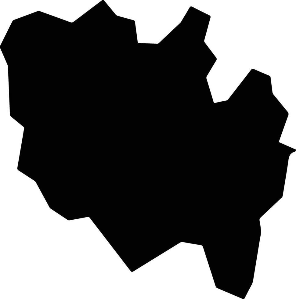 Raub Malaysia silhouette map vector